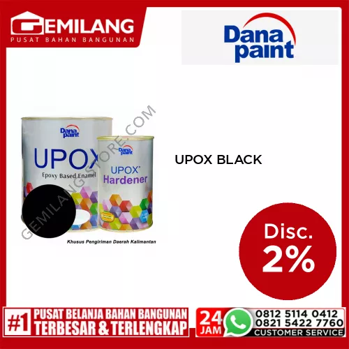 UPOX BLACK 0.9ltr