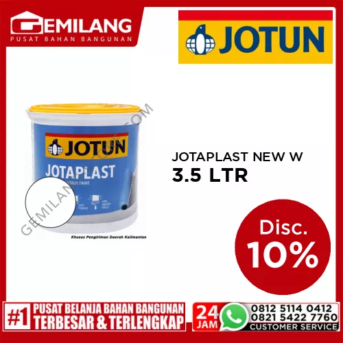 JOTUN JOTAPLAST NEW WHITE 3.5ltr