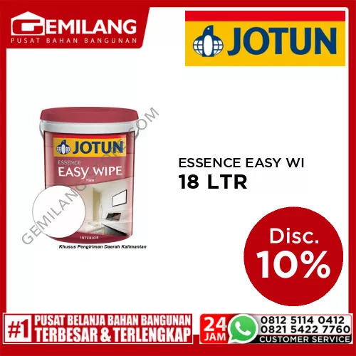 JOTUN ESSENCE EASY WIPE (NEW) WHITE 18ltr