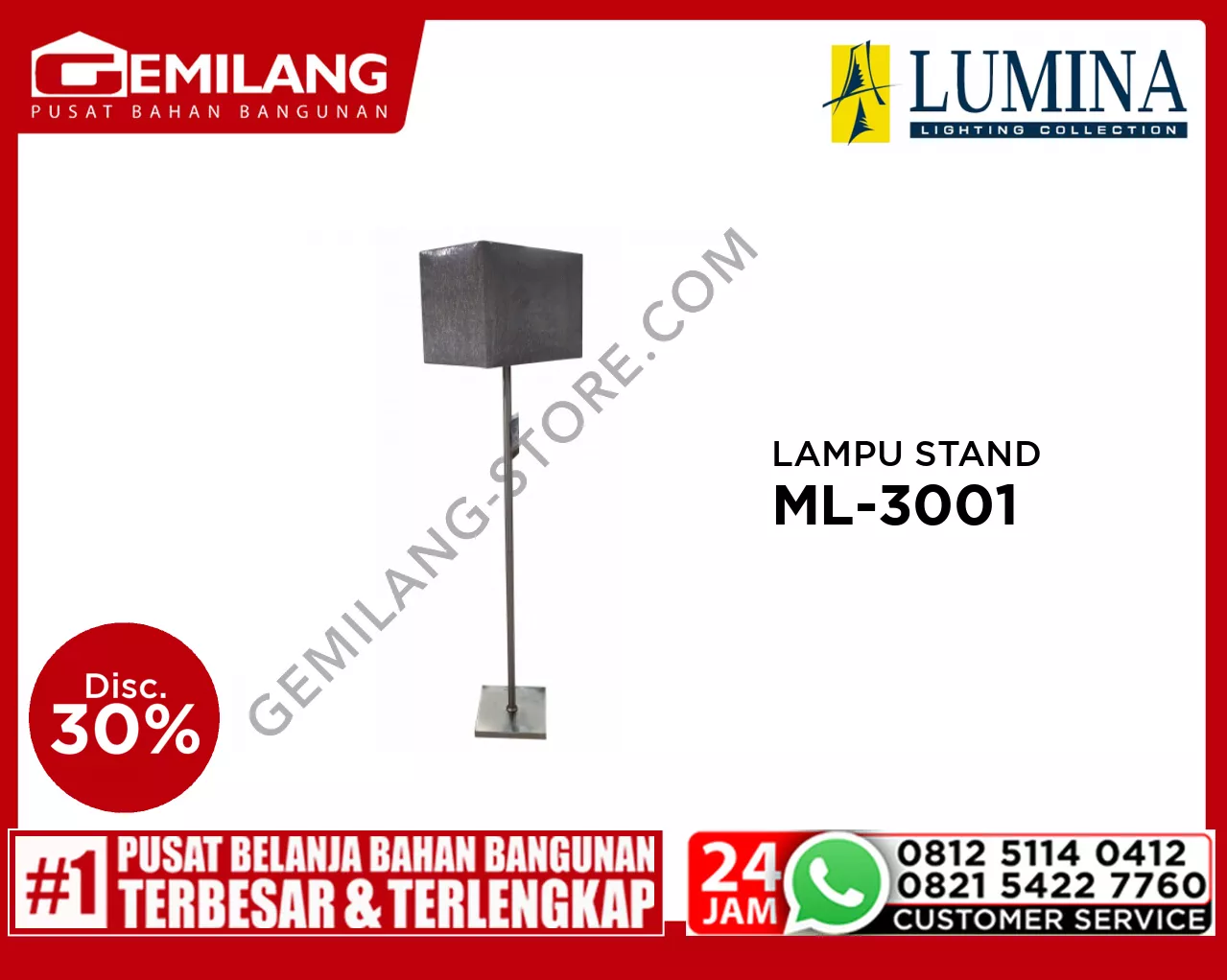 LAMPU STAND ML-3001 (A) SN