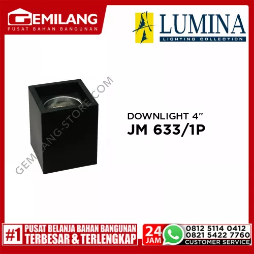 DOWNLIGHT JM 633/1P BLACK 4inch