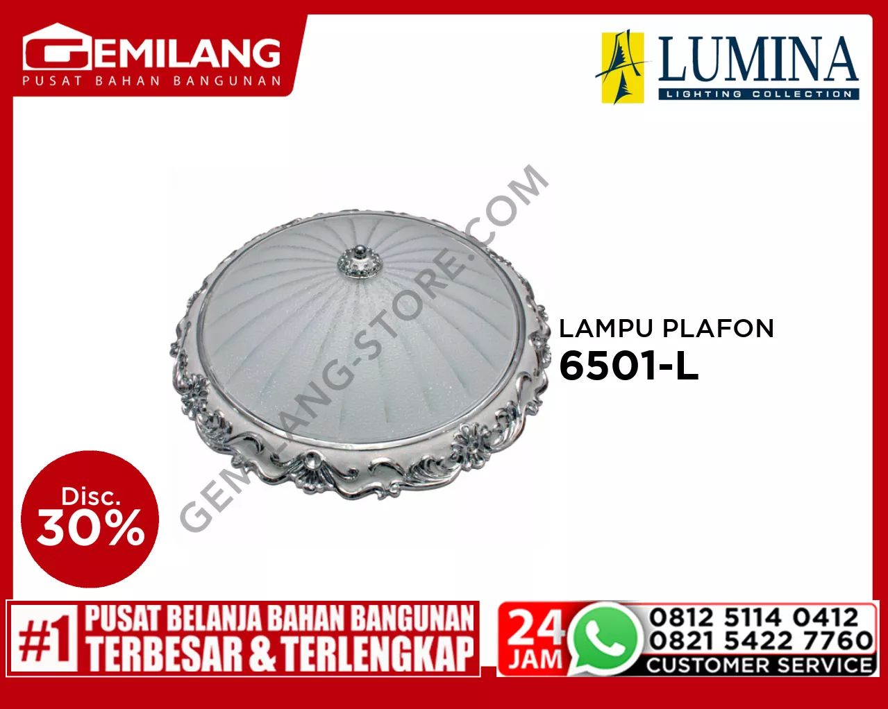 LAMPU PLAFON 6501-L
