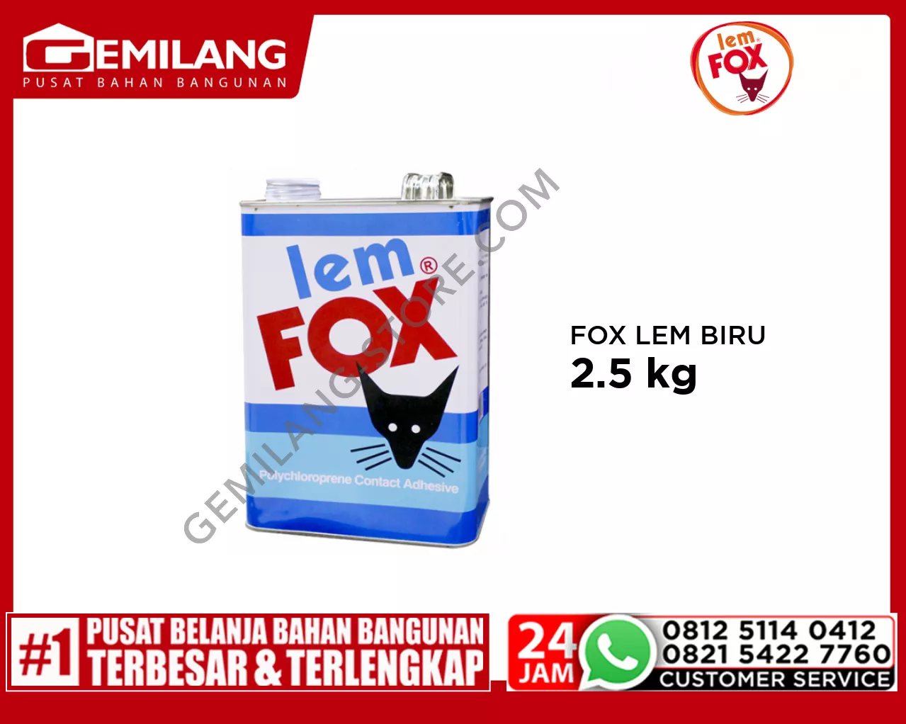 FOX LEM BIRU 2.5kg