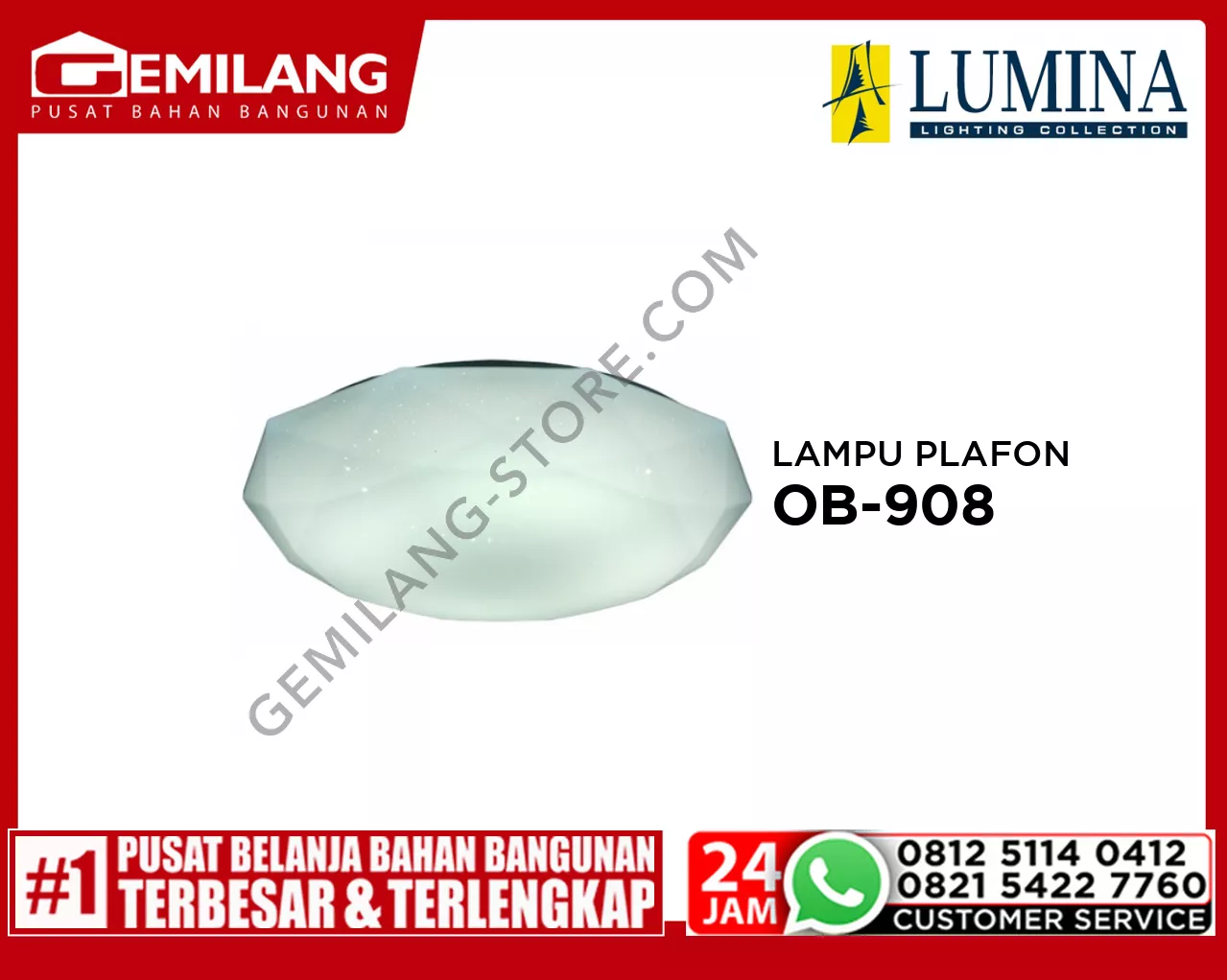 LAMPU PLAFON OB-908