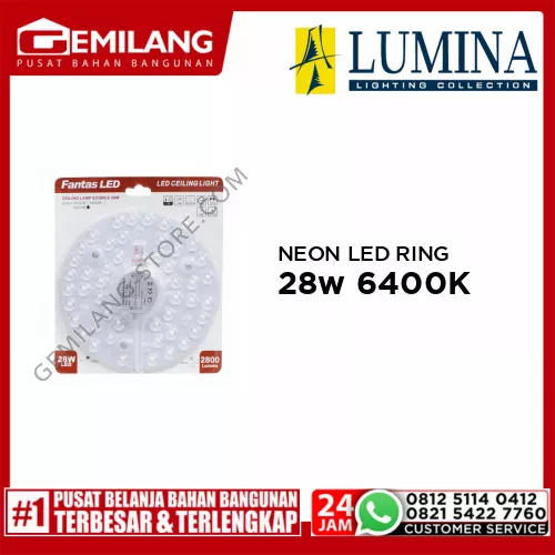 NEON LED RING 28w 6400K