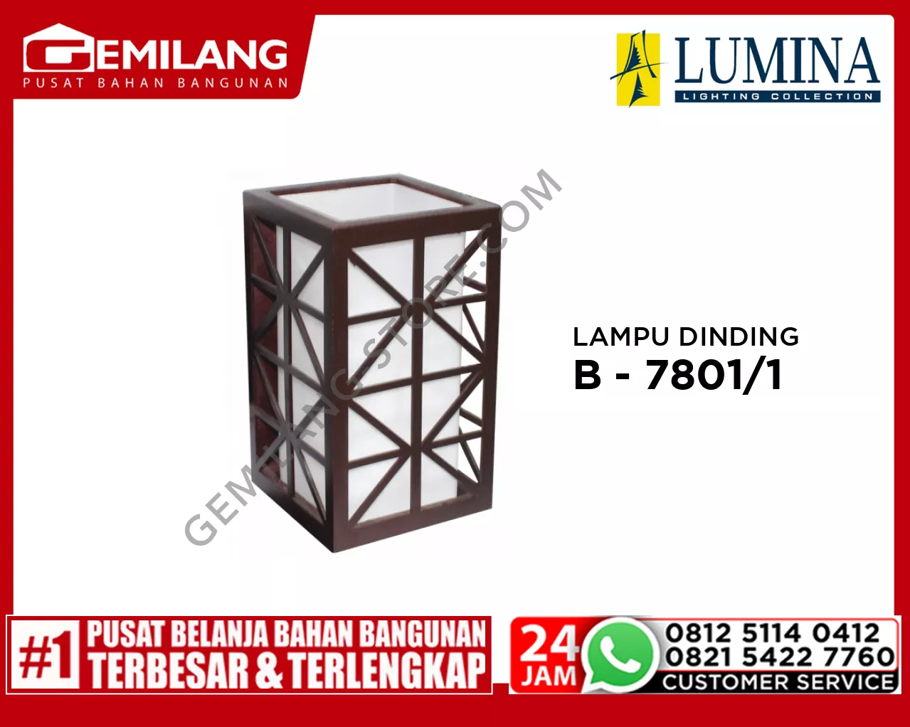 LAMPU DINDING B - 7801/1