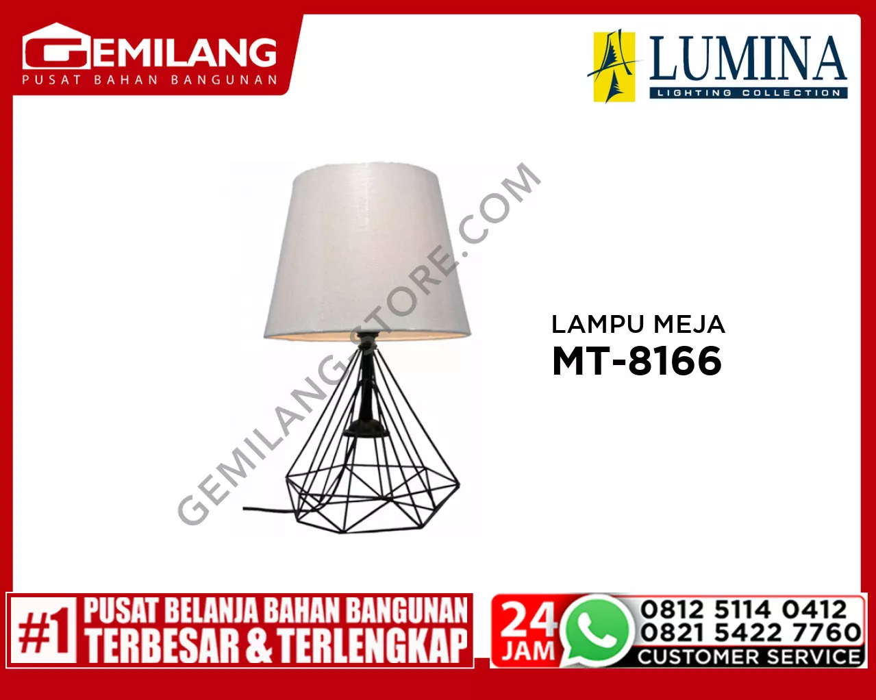 LAMPU MEJA MT-8166