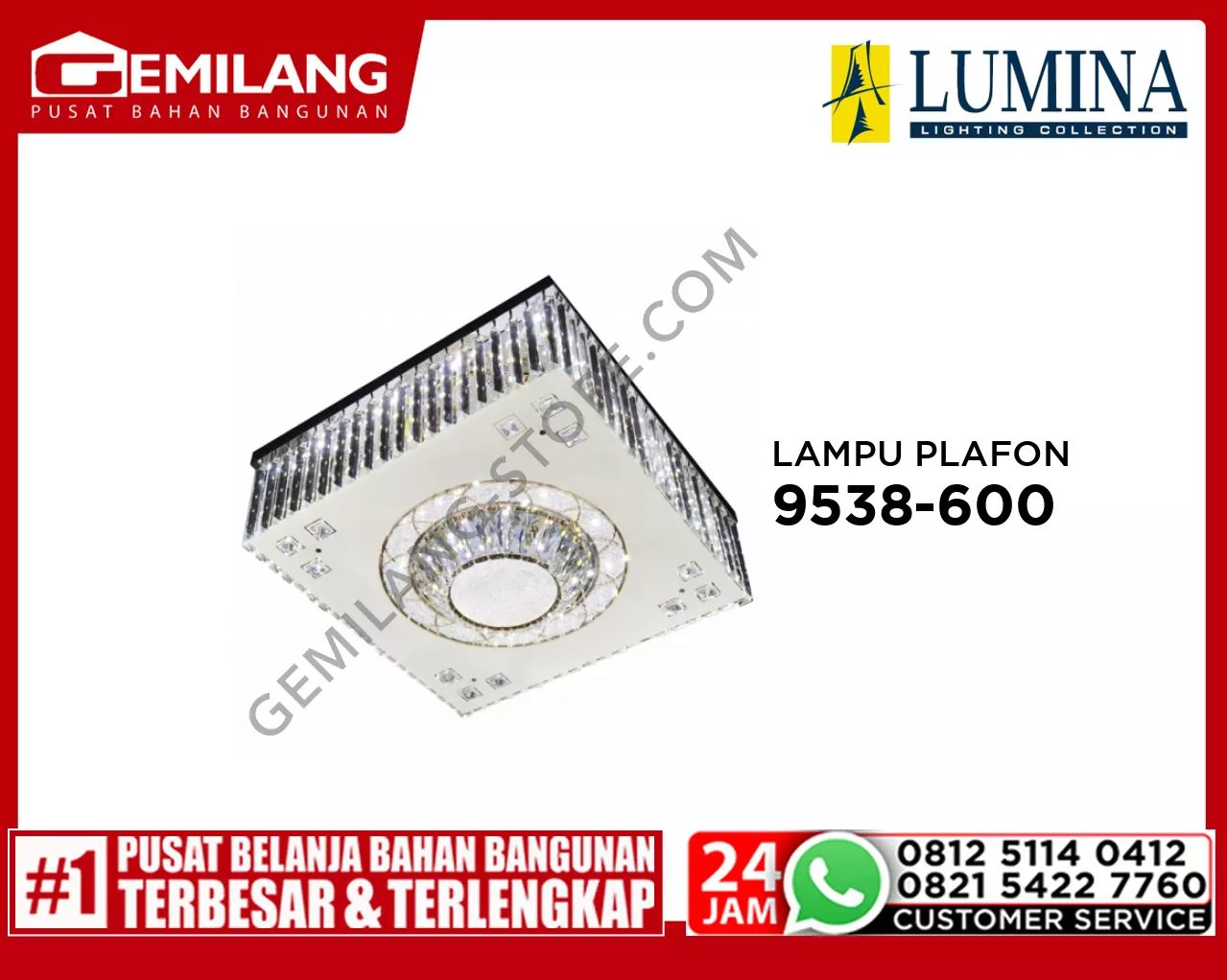 LAMPU PLAFON 9538-600 x 600 MP3 CH