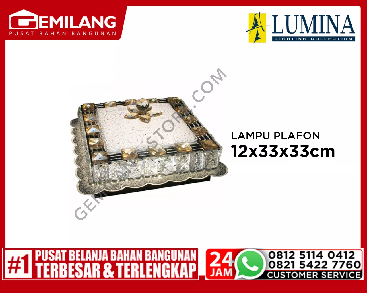 LAMPU PLAFON H 80288-300 x 300 A