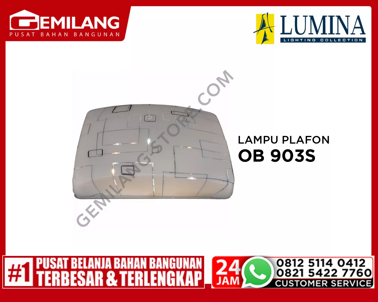 LAMPU PLAFON OB 903S-2C