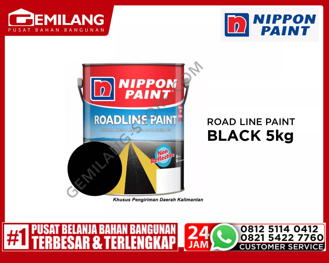 NIPPON ROAD LINE PAINT BLACK 5kg