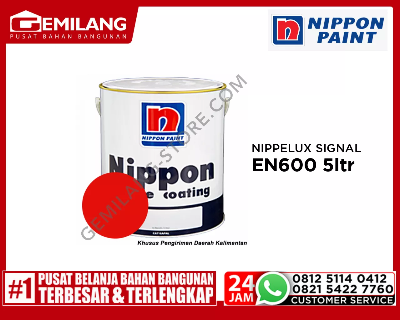 NIPPON NIPPELUX SIGNAL RED EN-600 5ltr