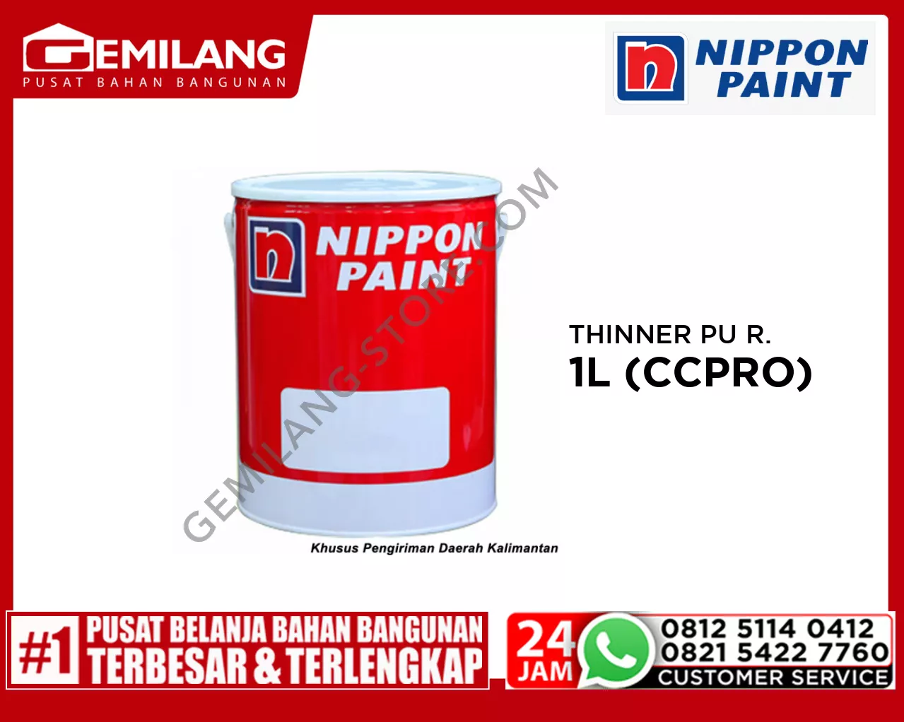 NIPPON THINNER PU RECOATABLE 1ltr (CCPRO)