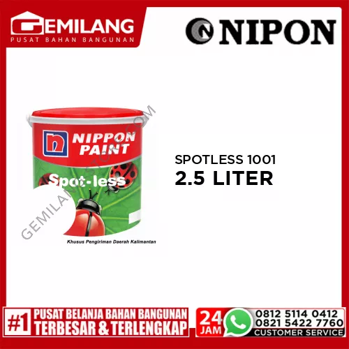 NIPPON SPOTLESS 1001 BRILLIANT WHITE 2.5ltr
