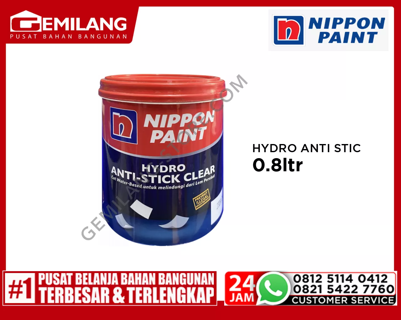 NIPPON HYDRO ANTI STICK CLEAR 0.8ltr