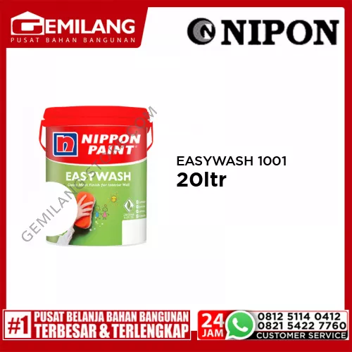 NIPPON FLAWLESS EASYWASH 1001 BRILLIANT WHITE 20ltr