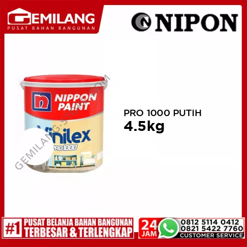 NIPPON VINILEX PRO 1000 PUTIH KENTAL 4.5kg