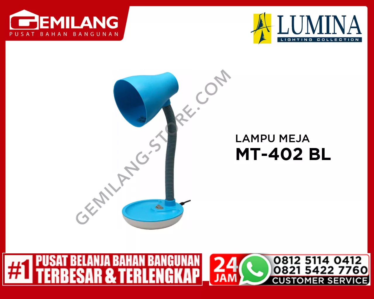 LAMPU MEJA MT-402 BLUE