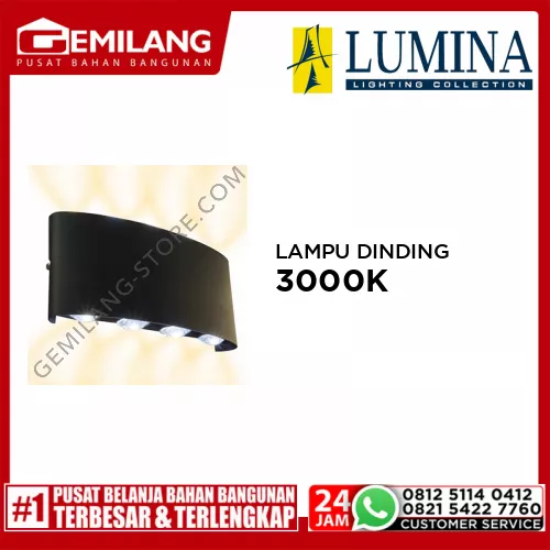 LAMPU DINDING B155/8 BK 3000K