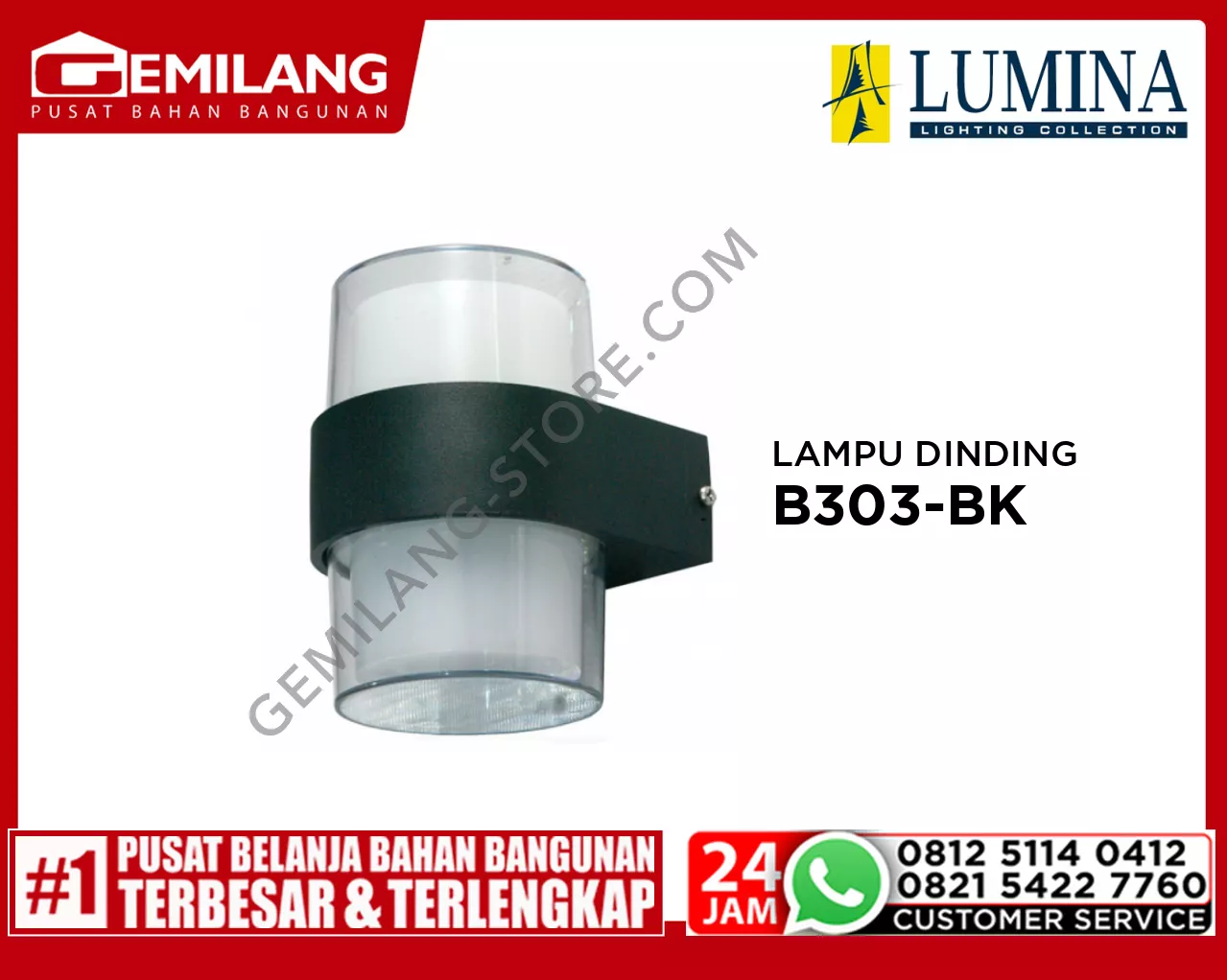 LAMPU DINDING B303-BK 3 COLOURS