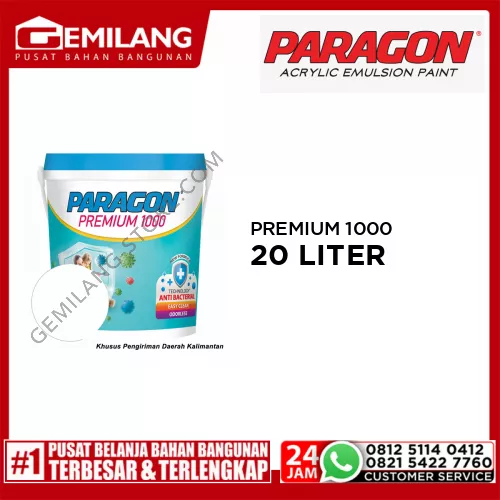 PARAGON PREM WHITE 1000 R P100 20ltr