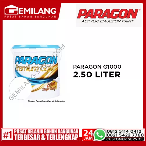 PARAGON PREM GOLD BRILLIANT WHITE R G1000 2.50ltr
