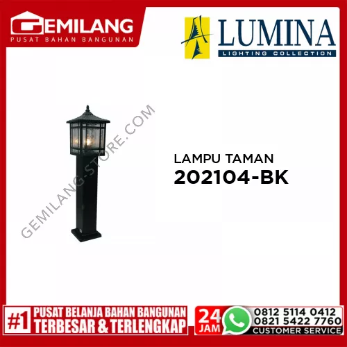 LAMPU TAMAN 202104-BK BLK