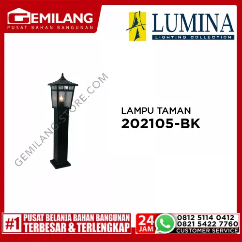 LAMPU TAMAN 202105-BK BLK