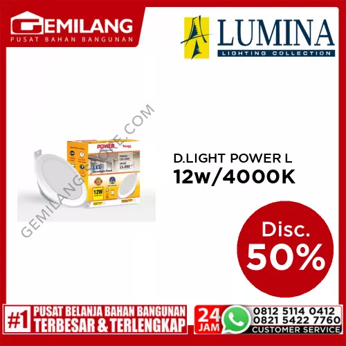DOWNLIGHT POWER LED IB KIDL32KYD50 12w/4000K
