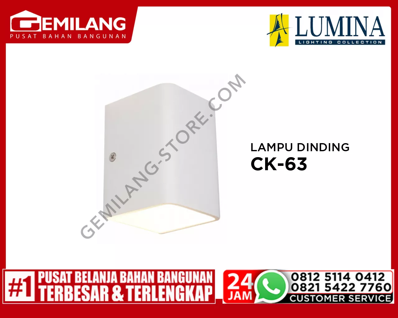 LAMPU DINDING CK-63 WARM-WHT WHITE