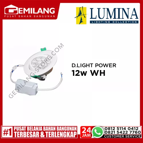 DOWNLIGHT POWER LED D-1503/12w WHT