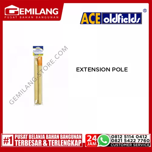 ACE OLDFIELDS ROLLER EXTENSION POLE WOOD 2pc