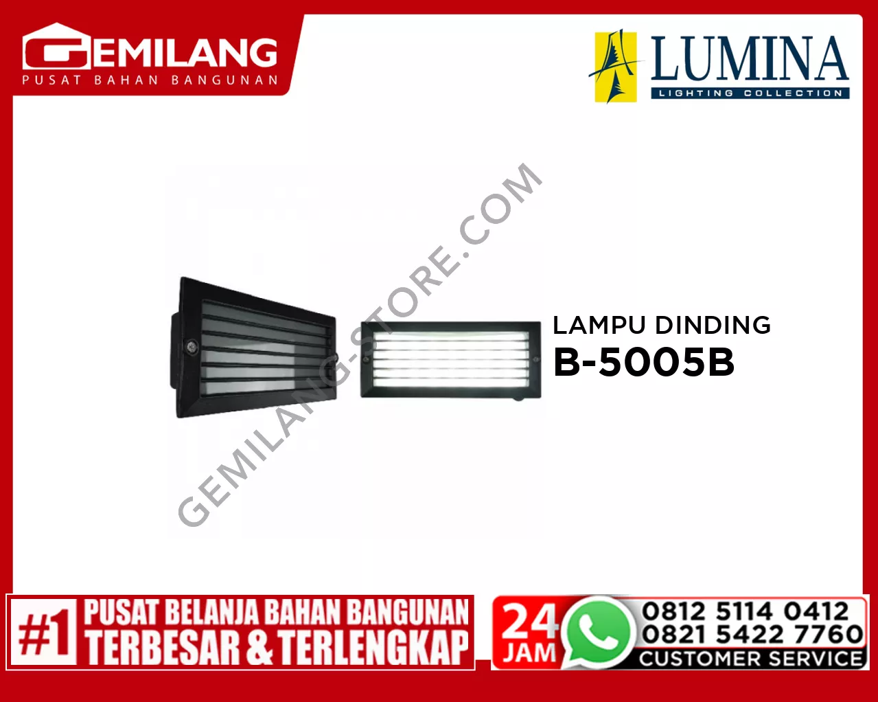 LAMPU DINDING B-5005B LED BK