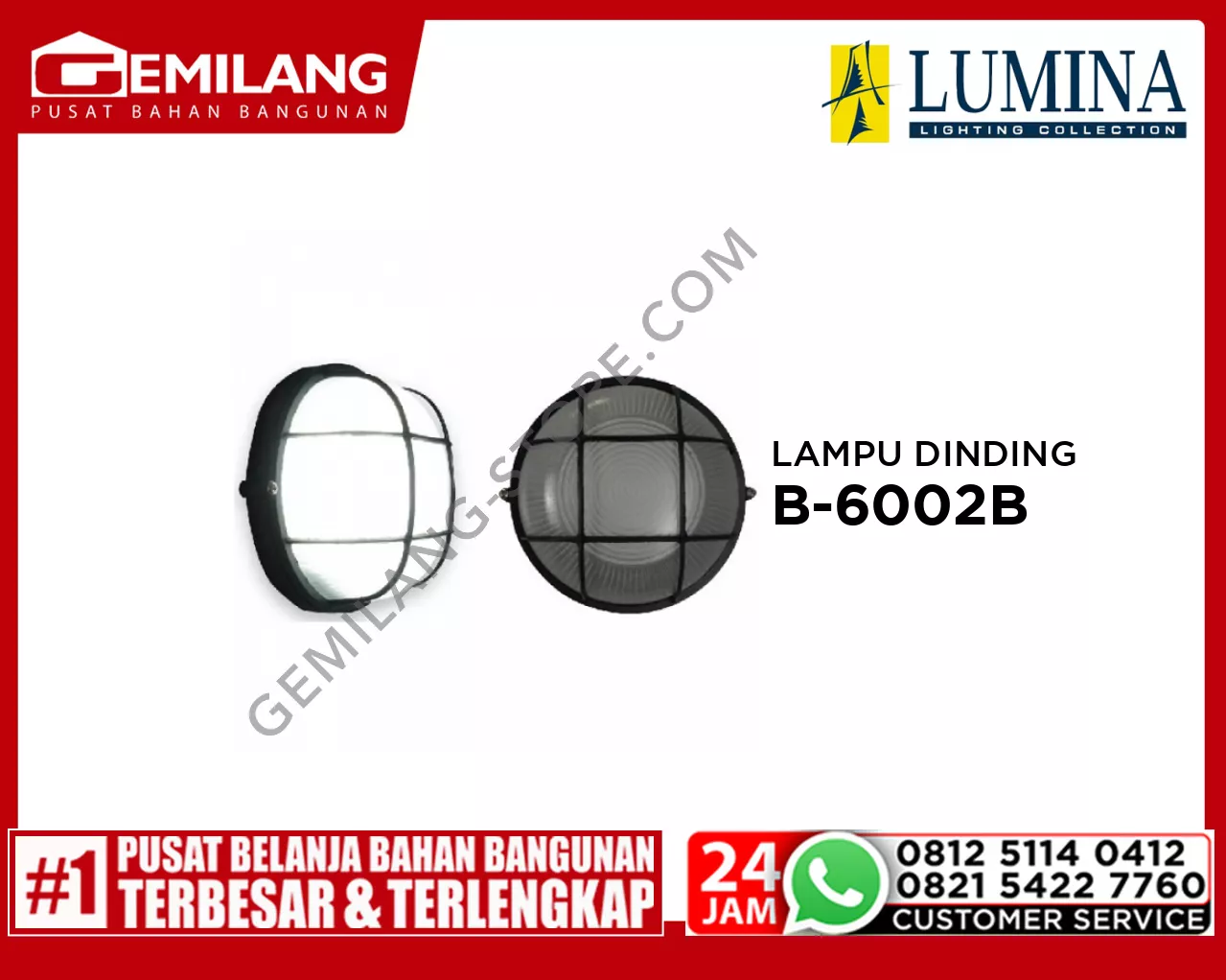 LAMPU DINDING B-6002B LED BK