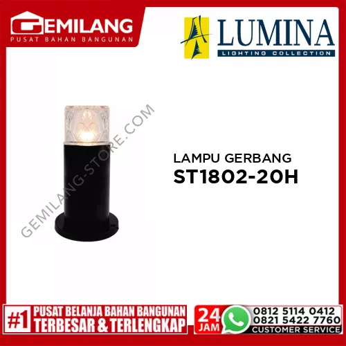 LAMPU GERBANG ST-1802-20H BK