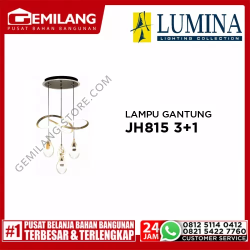 LAMPU GANTUNG JH815 3+1 GD