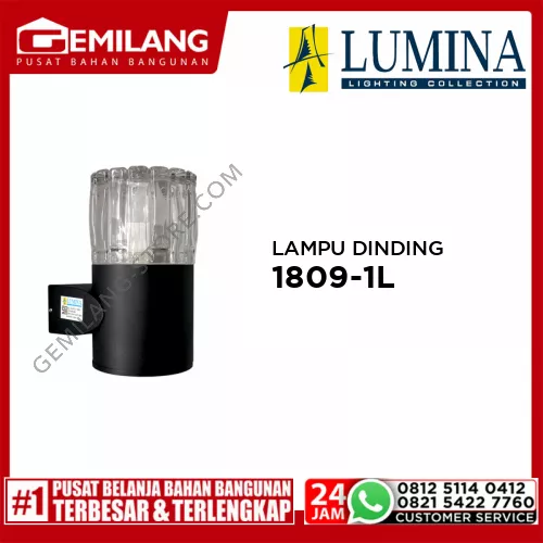 LAMPU DINDING 1809-1L BK