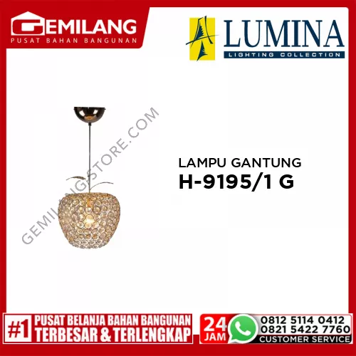 LAMPU GANTUNG H-9195/1 GD