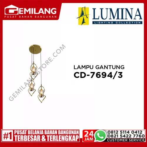 LAMPU GANTUNG CD-7694/3 GD