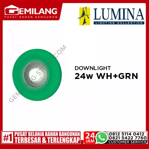 DOWNLIGHT POWER PWR-XLRPR 24w WHITE + GREEN