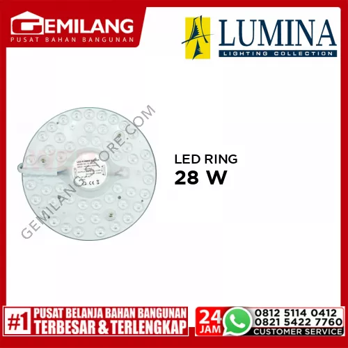 POWER LED RING 28w 6400K