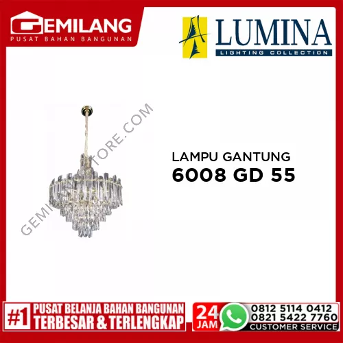 LAMPU GANTUNG 6008 GD (550)