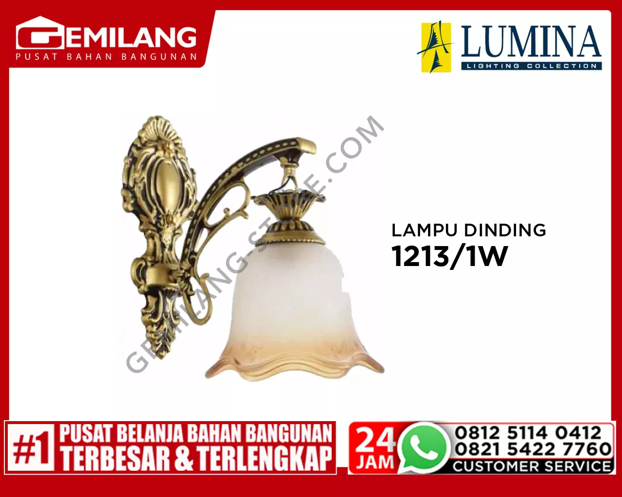 LAMPU DINDING 1213/1W