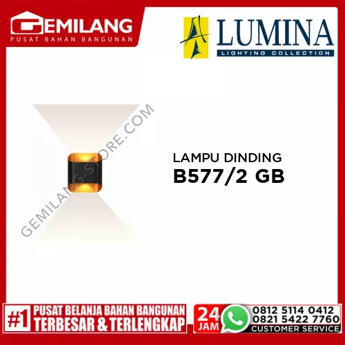 LAMPU DINDING B577/2 GB-3000K