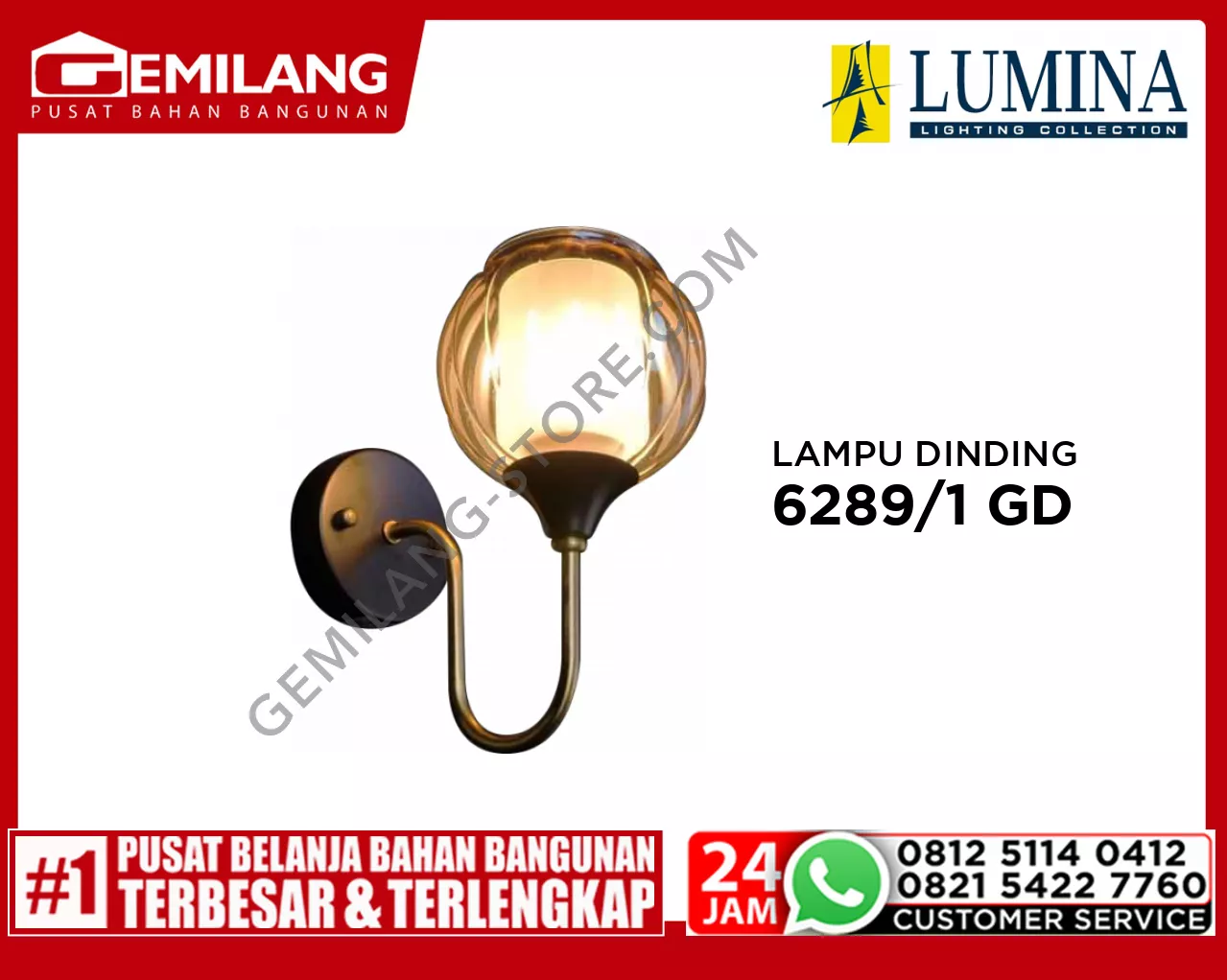 LAMPU DINDING 6289/1 GD