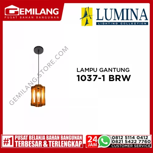 LAMPU GANTUNG 1037-1 BROWN