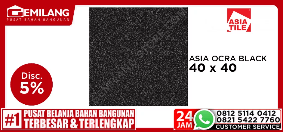 ASIA OCRA BLACK 40 x 40
