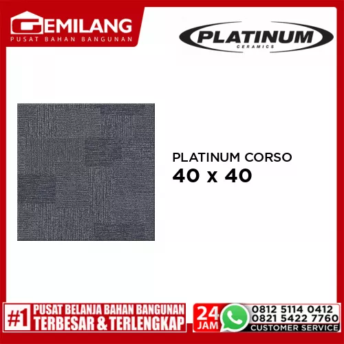 PLATINUM CORSO BLACK 40 x 40