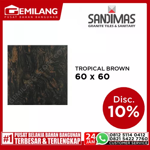 SANDIMAS GRANIT TROPICAL BROWN 60 x 60