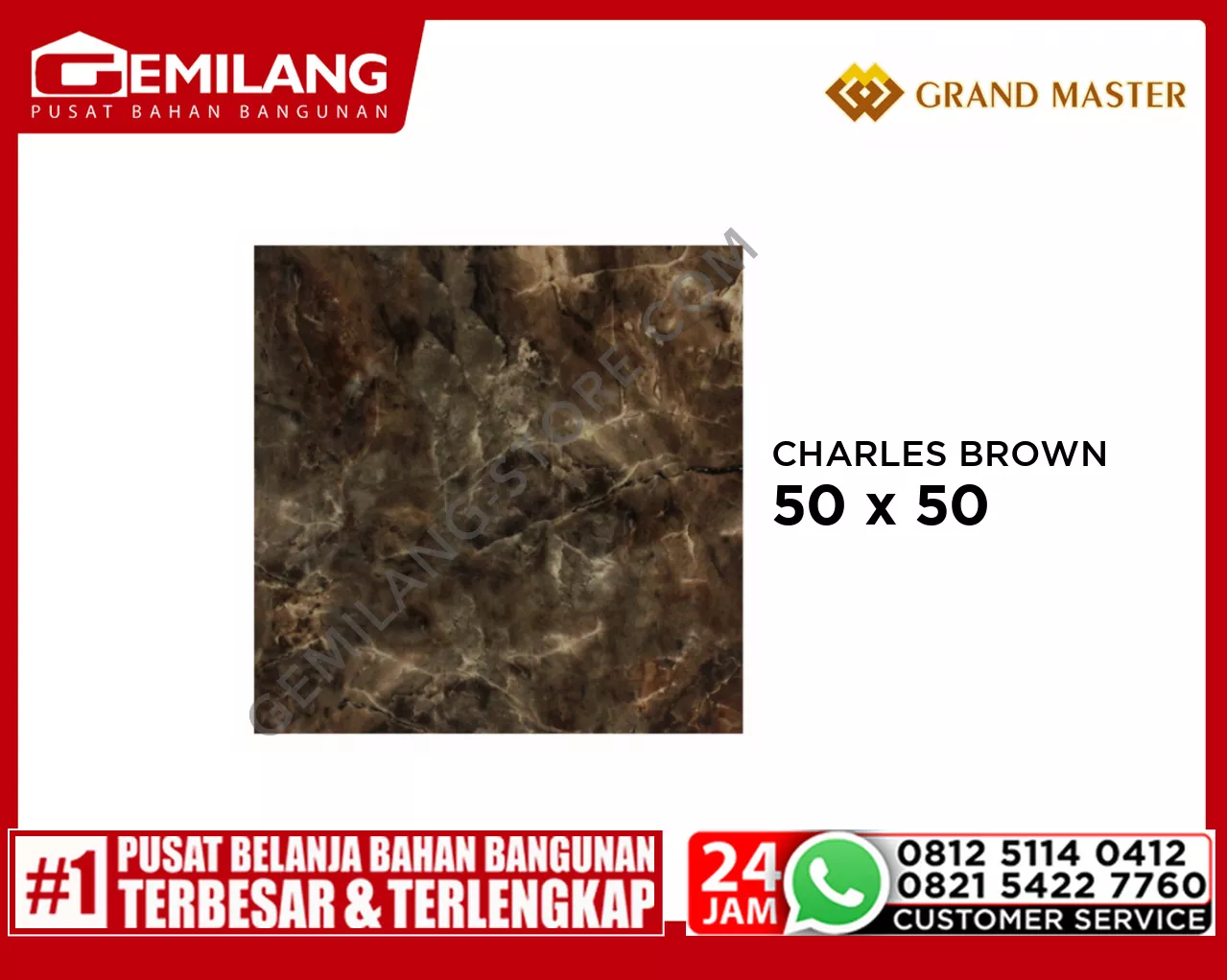GRAND MASTER CHARLES BROWN 50 x 50